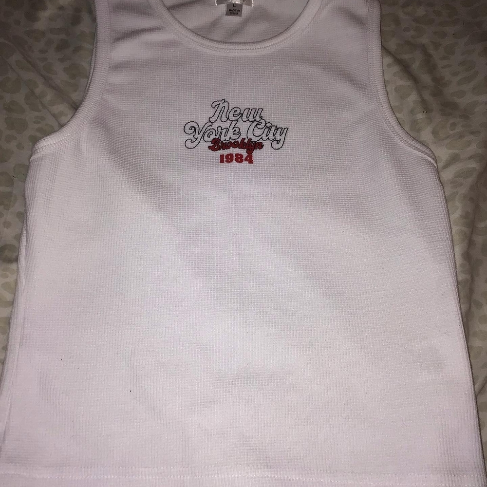 Kids White Tank Top - New York City 1984